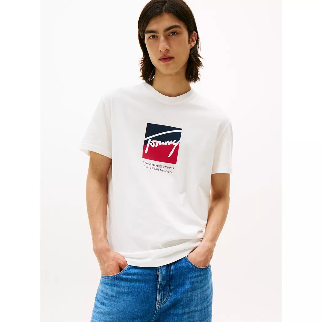 Tommy Jeans - T-shirt - Taille L Blanc homme 3