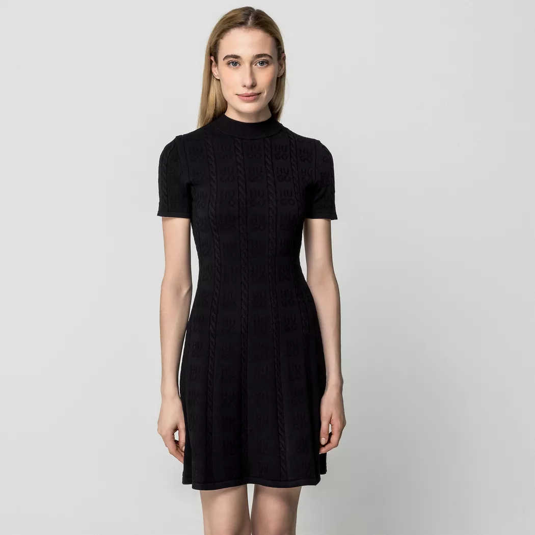 Hugo - Kleid, für Damen, Black, Größe XL