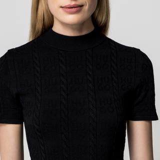 HUGO Vestito Mini Maniche Corte Collo Alto  