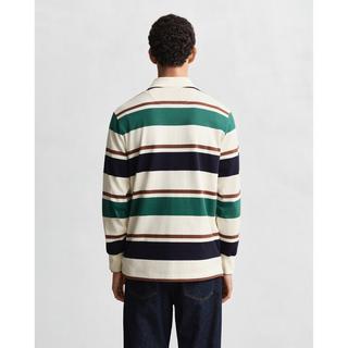 GANT Pull Polo Rayé Manches Longues  