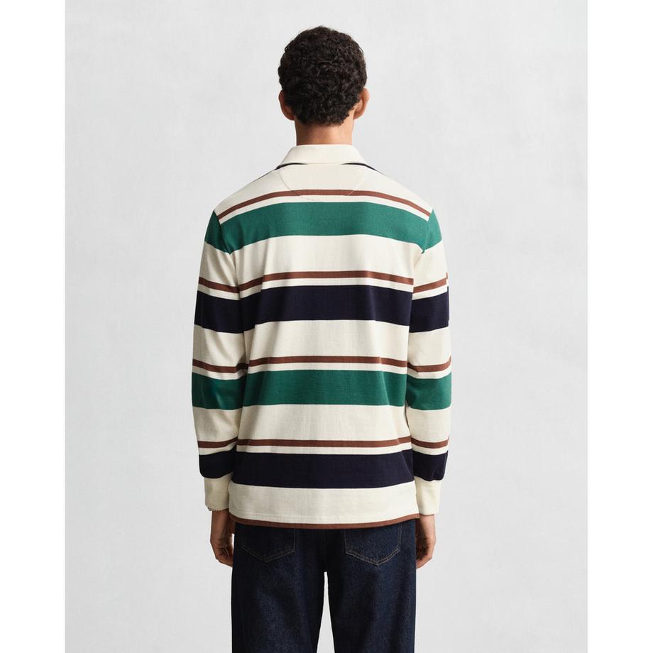 GANT Gestreifter Langarm Polo Pullover  