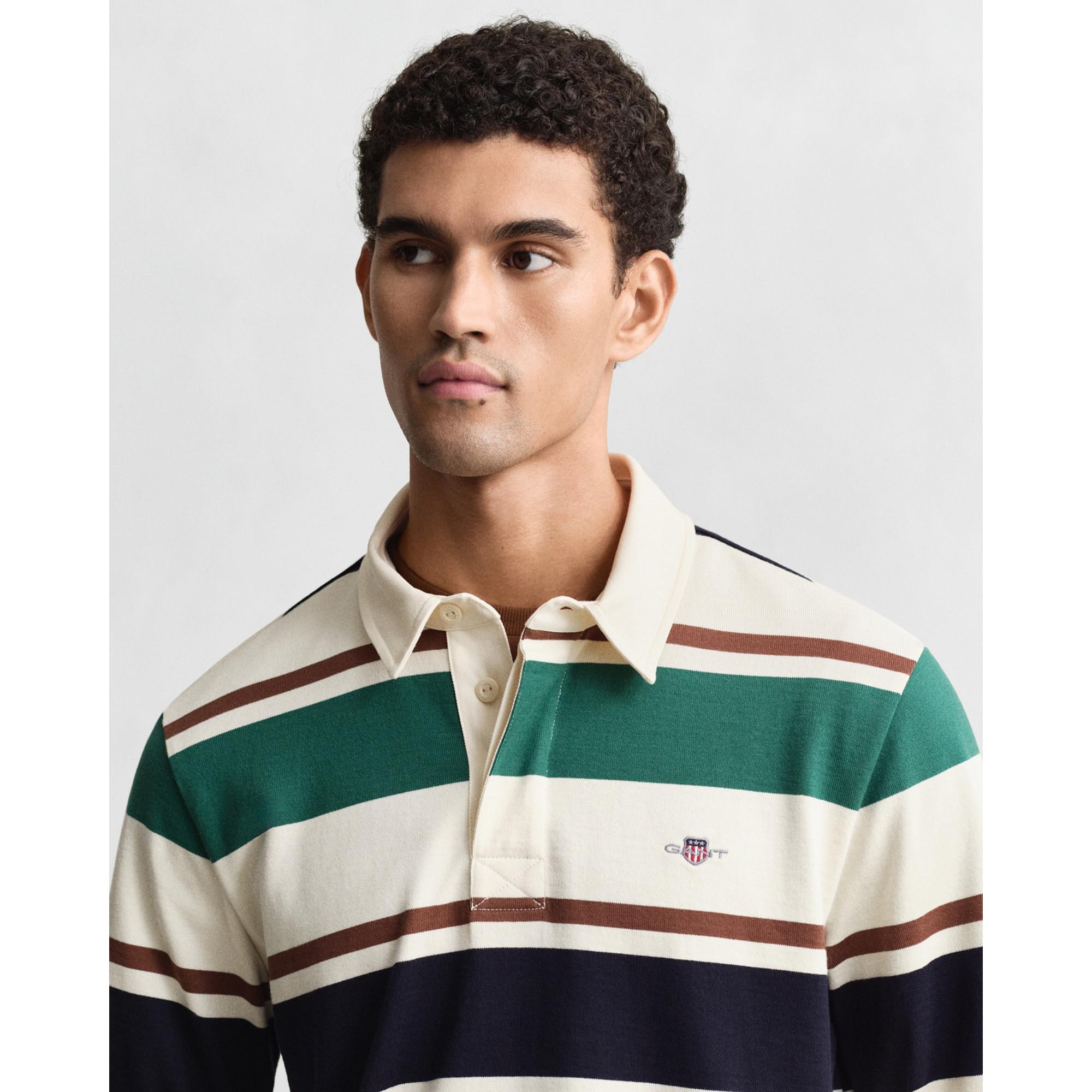 GANT Pull Polo Rayé Manches Longues  