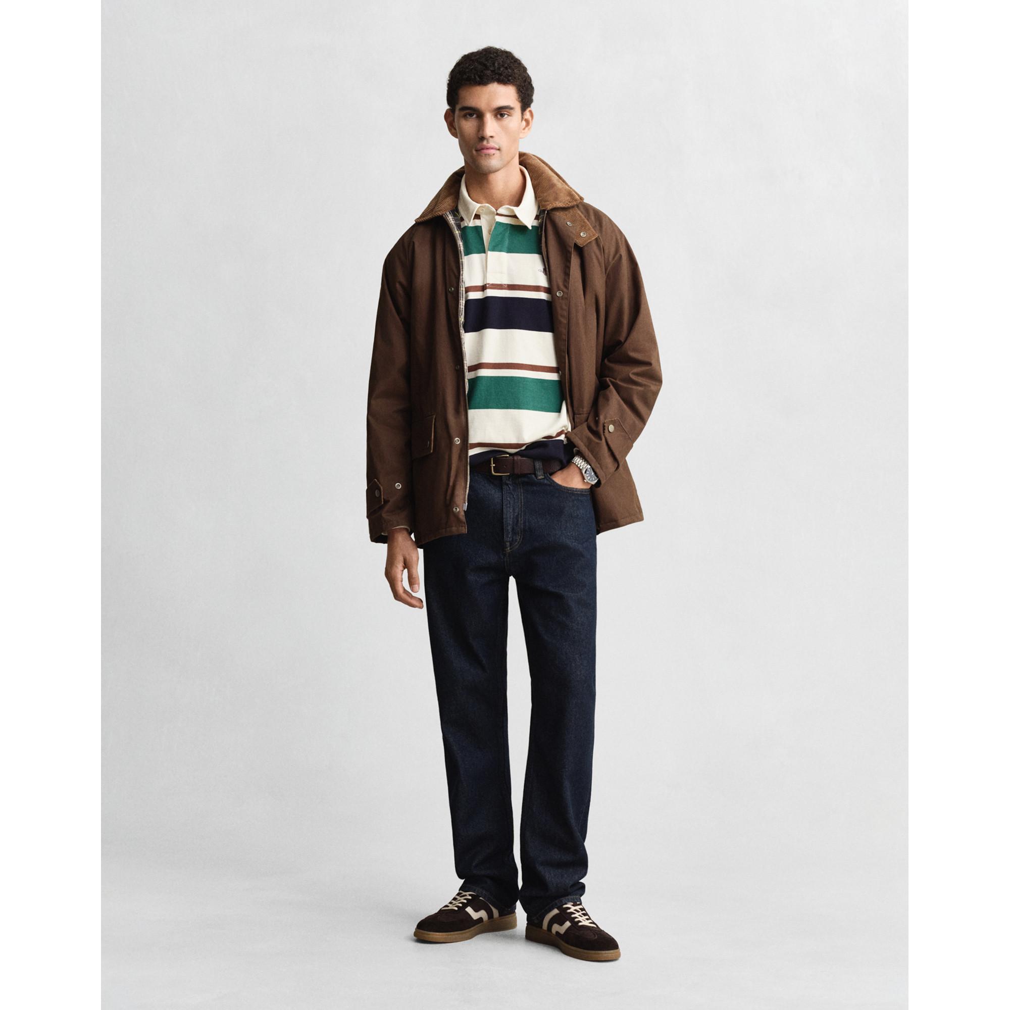 GANT Pull Polo Rayé Manches Longues  