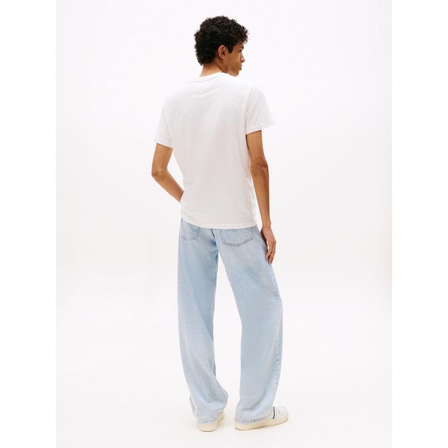 TOMMY JEANS Slim Fit Flag Grafik T-Shirt  