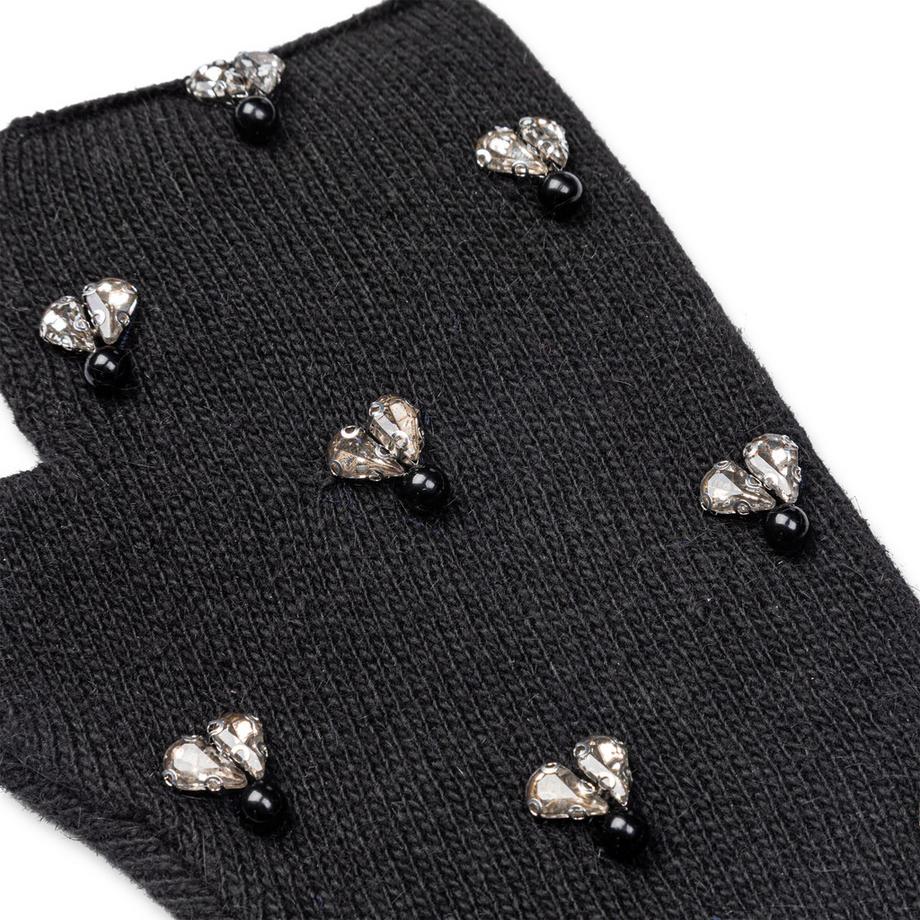 Manor Woman Gants Tricotés sans Doigts avec Ornements  