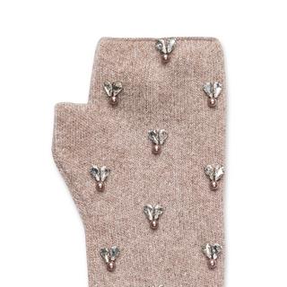 Manor Woman Gants sans doigts en tricot avec ornements  