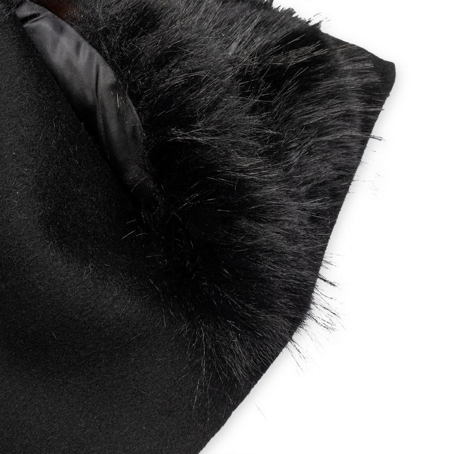 Manor Woman Écharpe avec bordure en fausse fourrure  