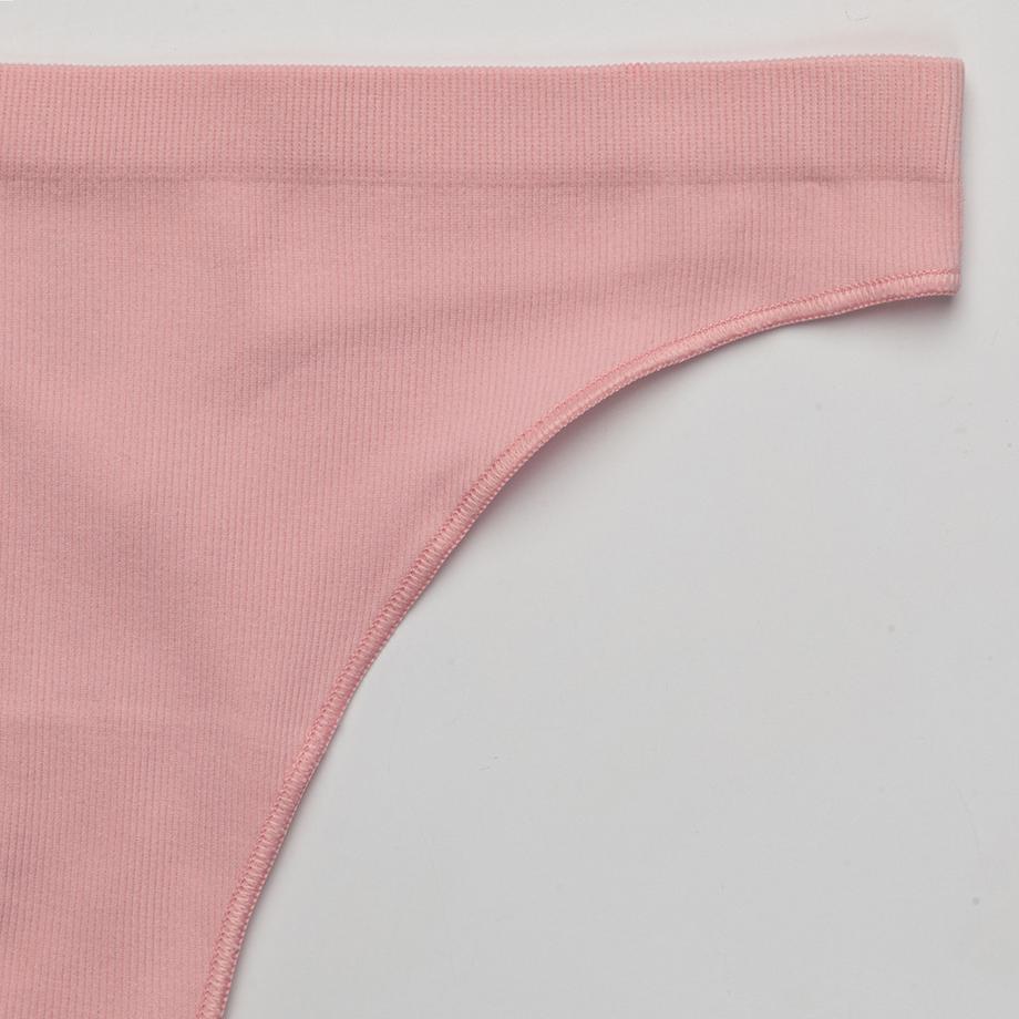 Only Lingerie Vicky Rib Sless Thong 3-Pack String, 3-pack  