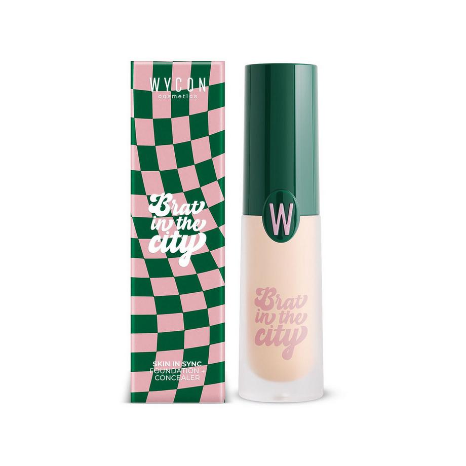 WYCON  Skin In Sync - Fond de teint + Anti-Cernes pur le base visage lumineuse à l'effet naturel 