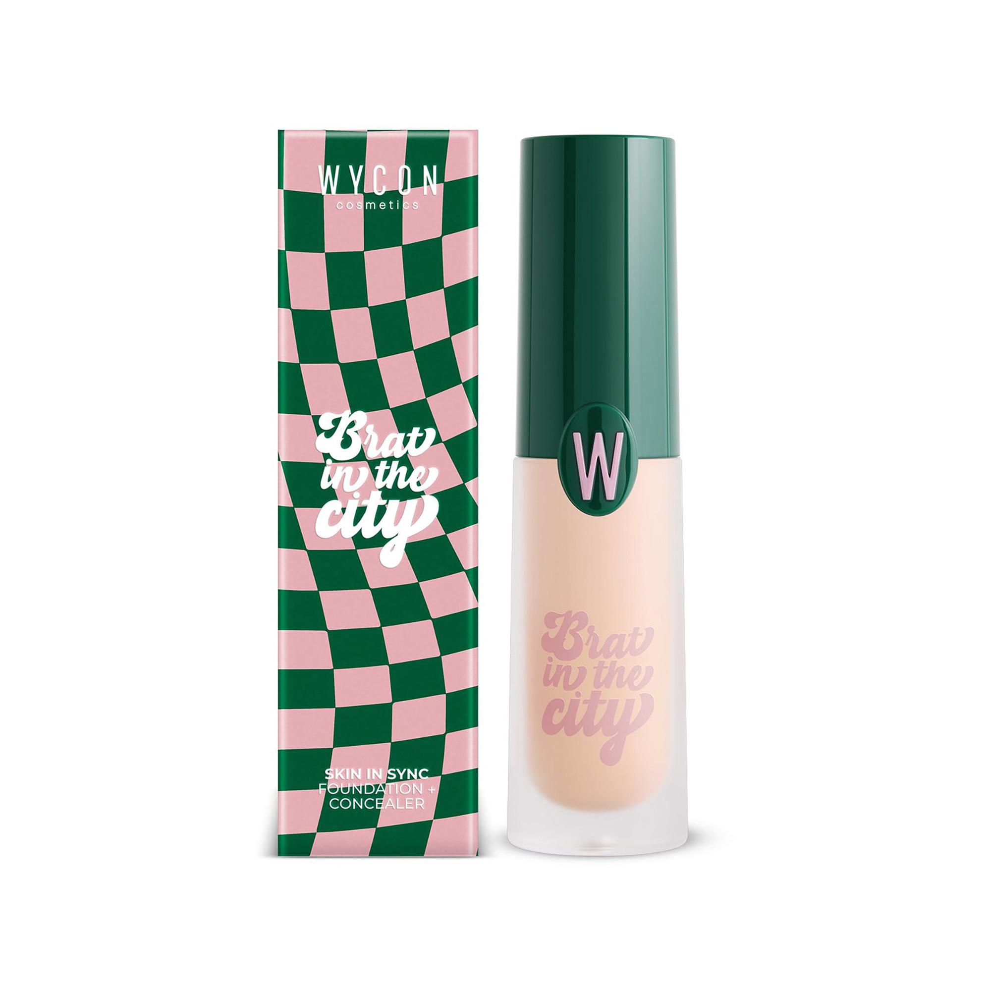 WYCON  Skin In Sync - Fond de teint + Anti-Cernes pur le base visage lumineuse à l'effet naturel 