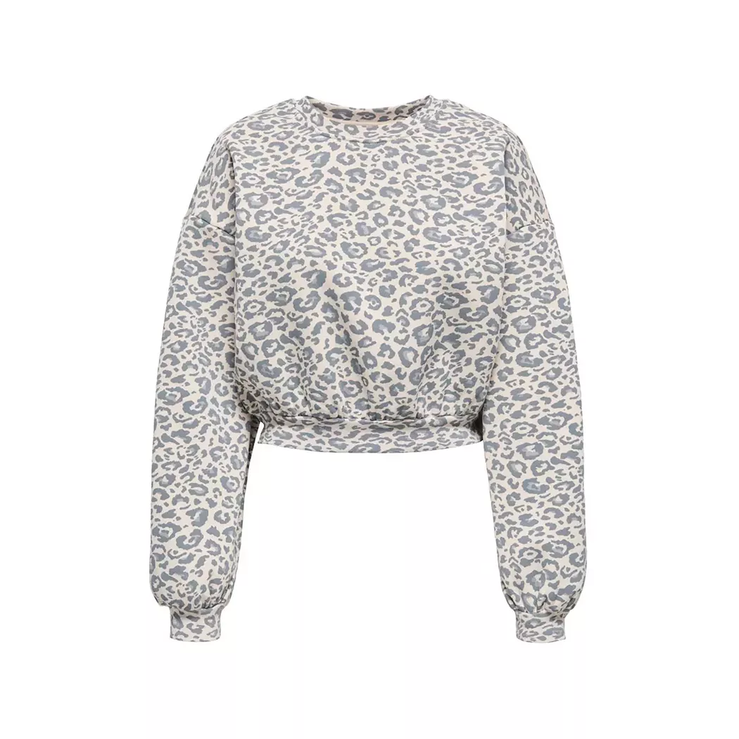 Only Lingerie - Pullover, Rundhals, Kiss Life Ls Oneck Cardigan, S, Grau Melange