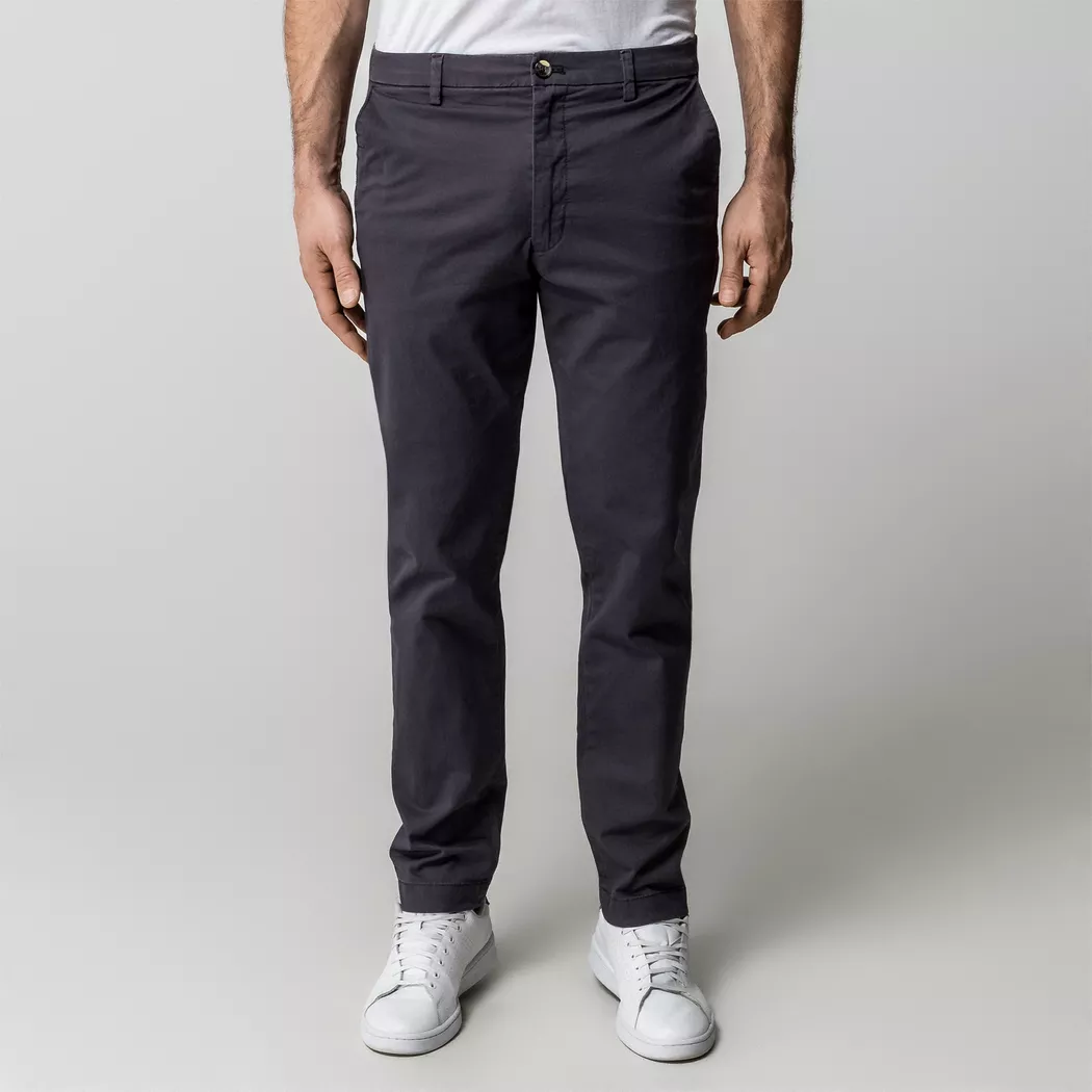 Manor Man - Chinohose, Slim Fit, für Herren, Anthrazit, Größe W36/L30