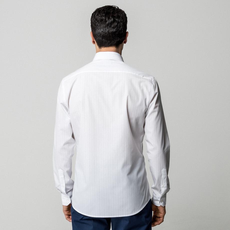 Manor Man Chemise Business Homme Rayée Manches Longues Regular Fit  