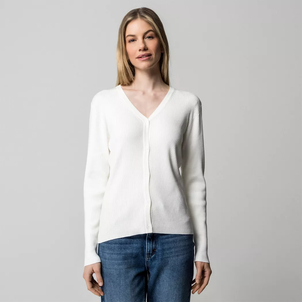 Manor Woman - Cardigan, für Damen, Ecru Größe L