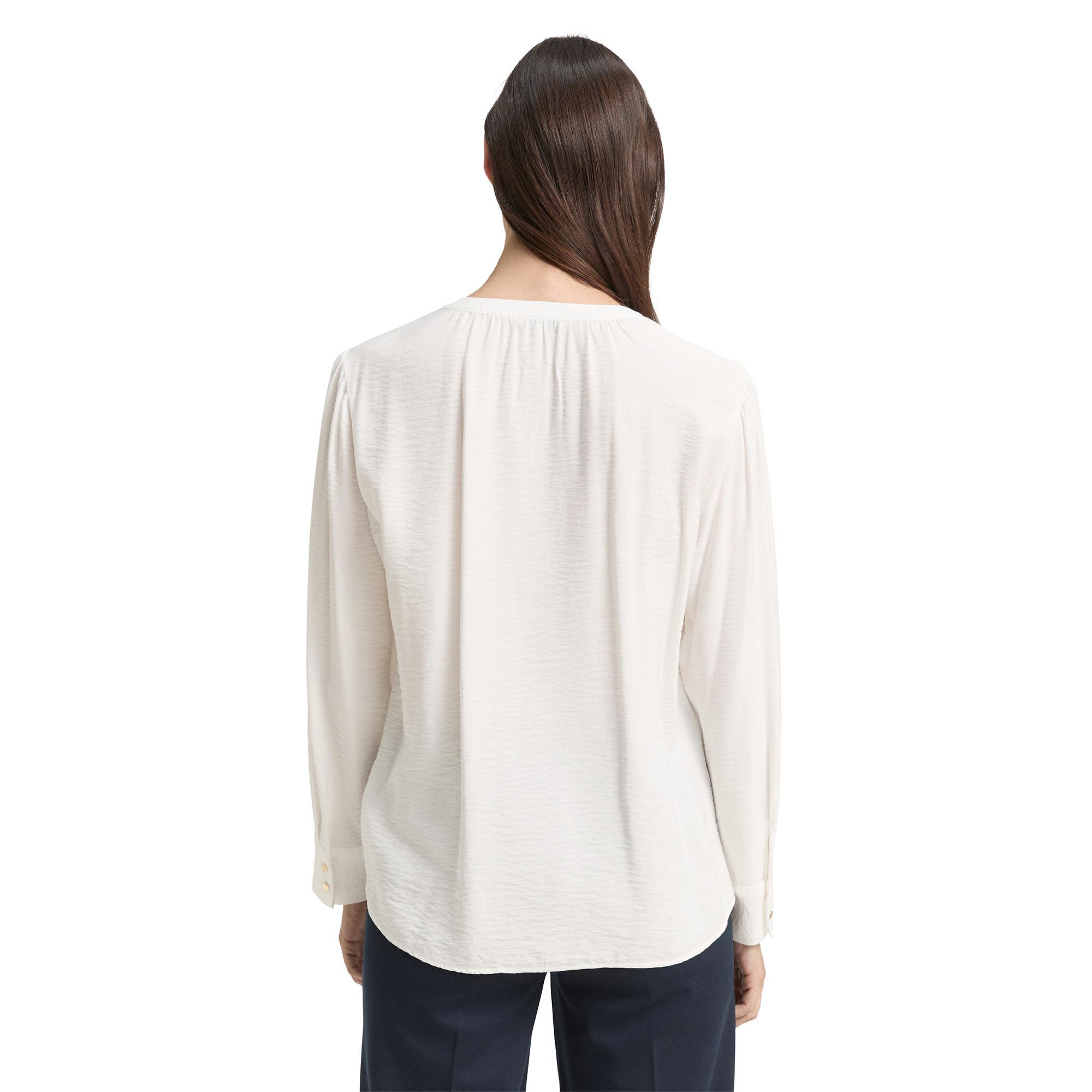 TOM TAILOR Blusa Crinkle Maniche Lunghe  