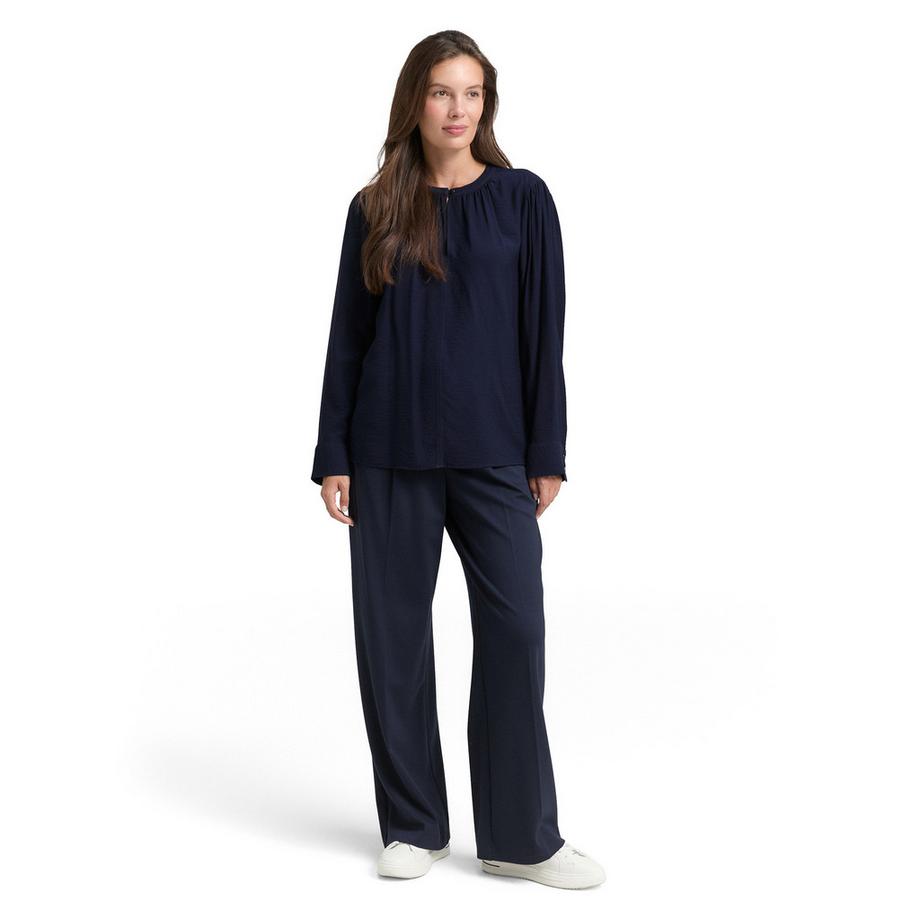 TOM TAILOR Blouse Crinkle Manches Longues  