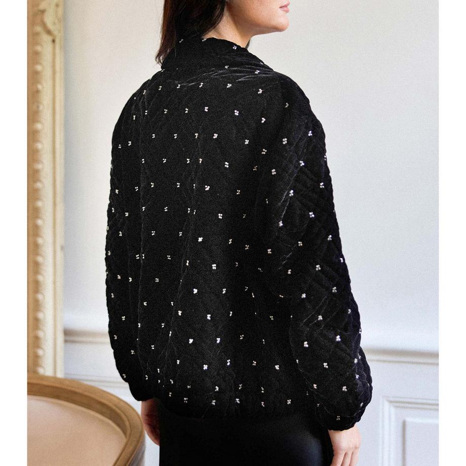 La Petite Etoile Gesteppte Bomberjacke mit Verzierungen  