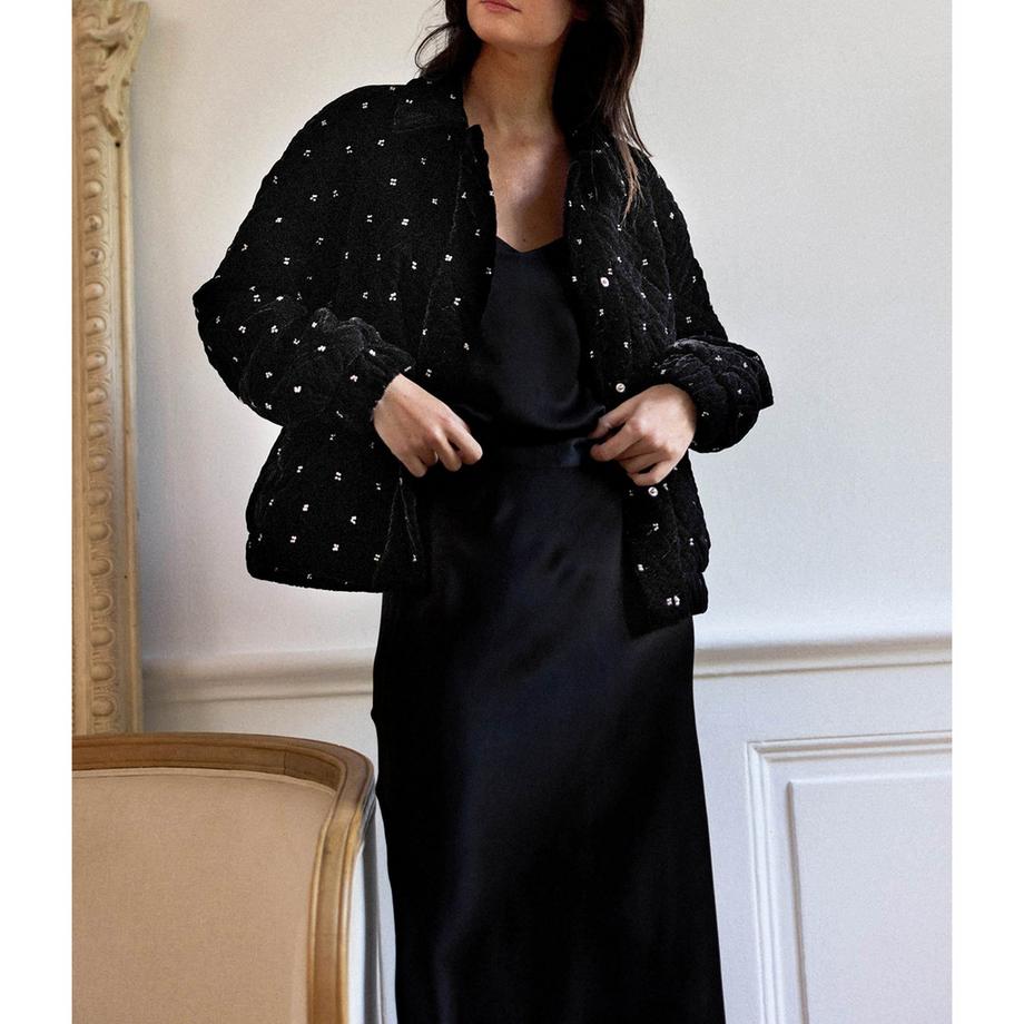 La Petite Etoile Gesteppte Bomberjacke mit Verzierungen  