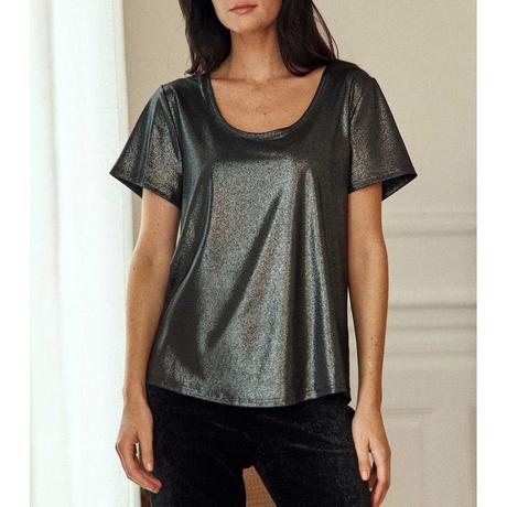 La Petite Etoile T-shirt Manches Courtes Scintillant  