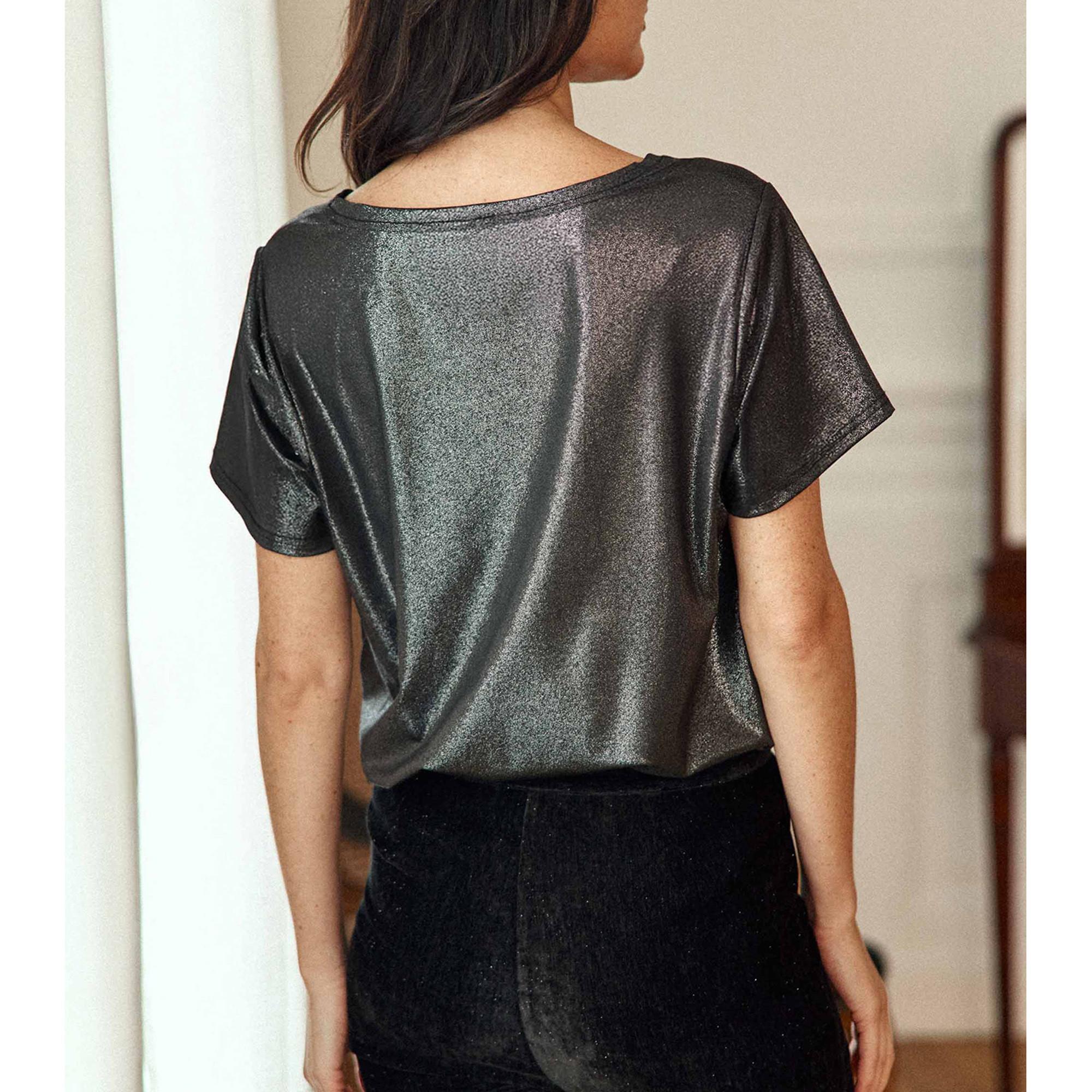 La Petite Etoile T-shirt Manches Courtes Scintillant  