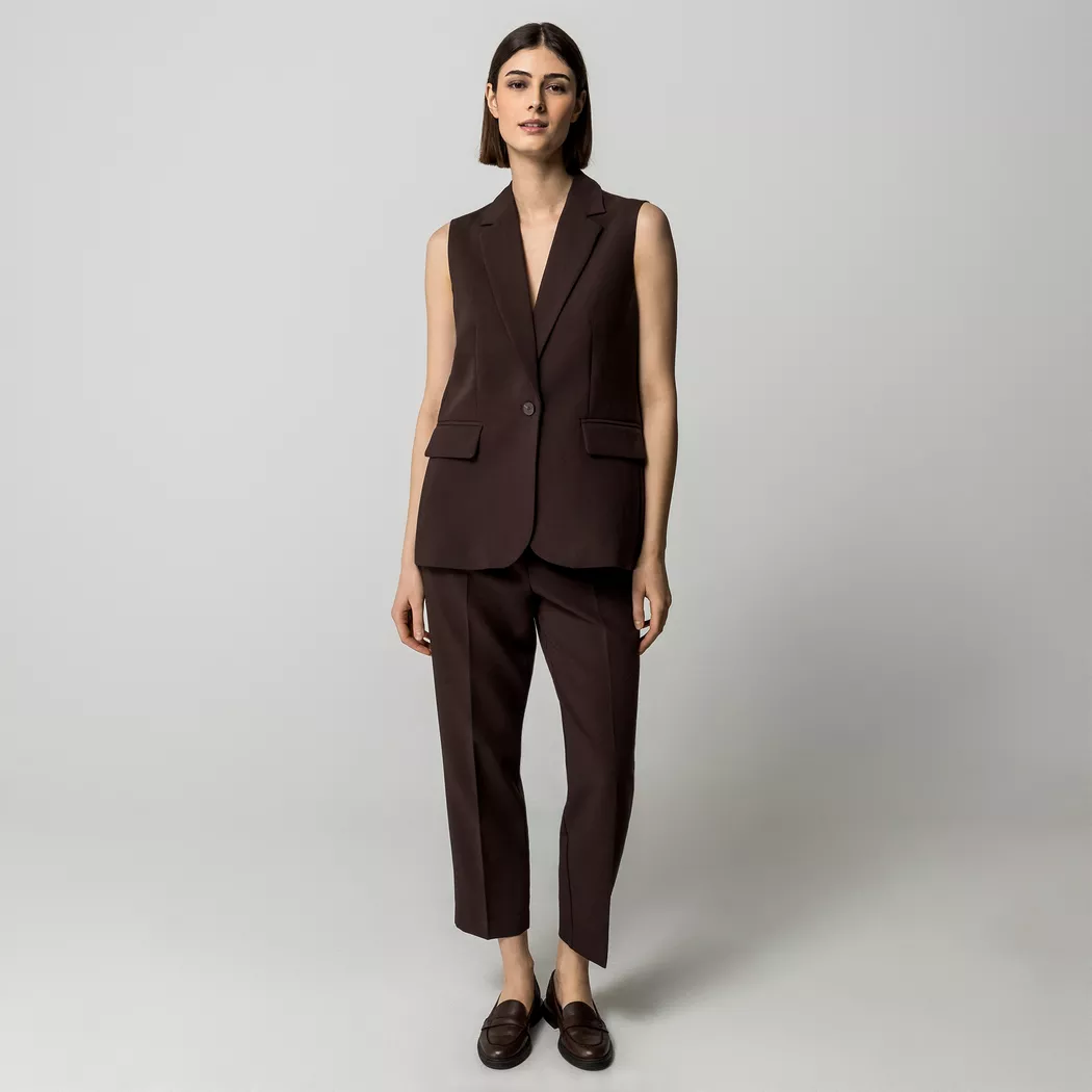 Manor Woman - Gilet, für Damen, Braun, Größe 42