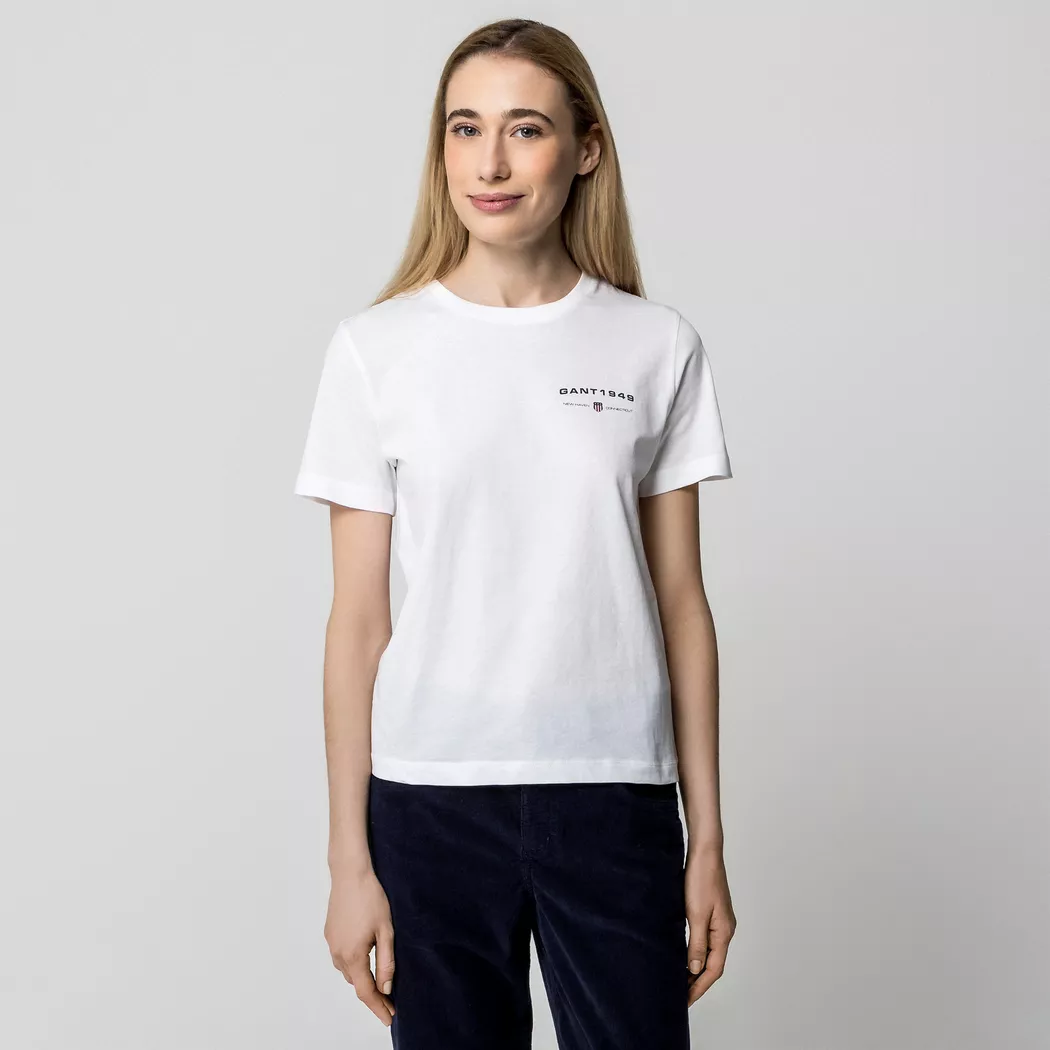 Gant - T-Shirt, für Damen, Weiss, Größe XL