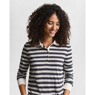 GANT Gestreiftes Langarm Polo Shirt  