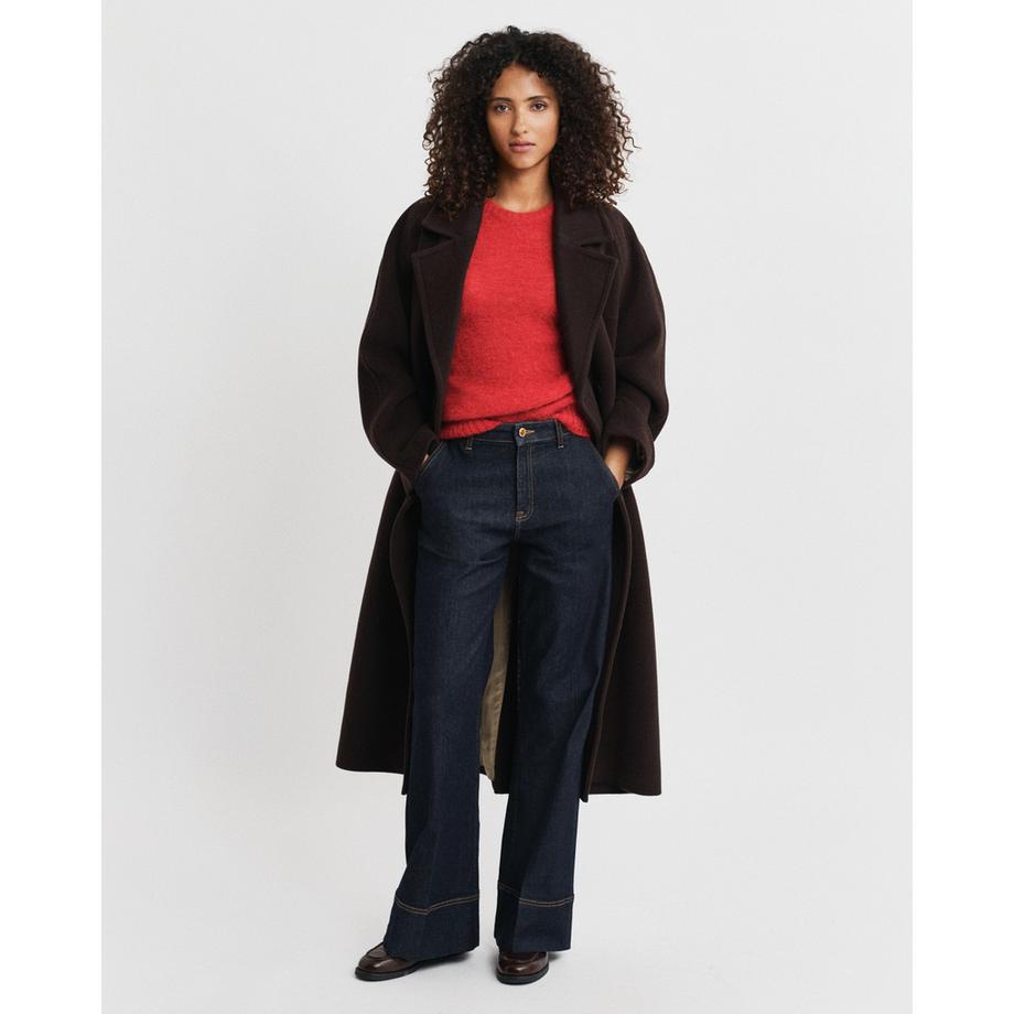 GANT Kurzarm Mohair Mischung Strickpullover  