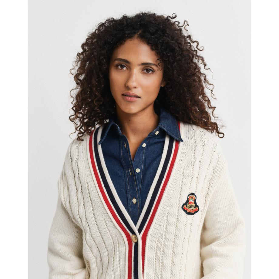 GANT Zopfmuster Regular Fit Cardigan  