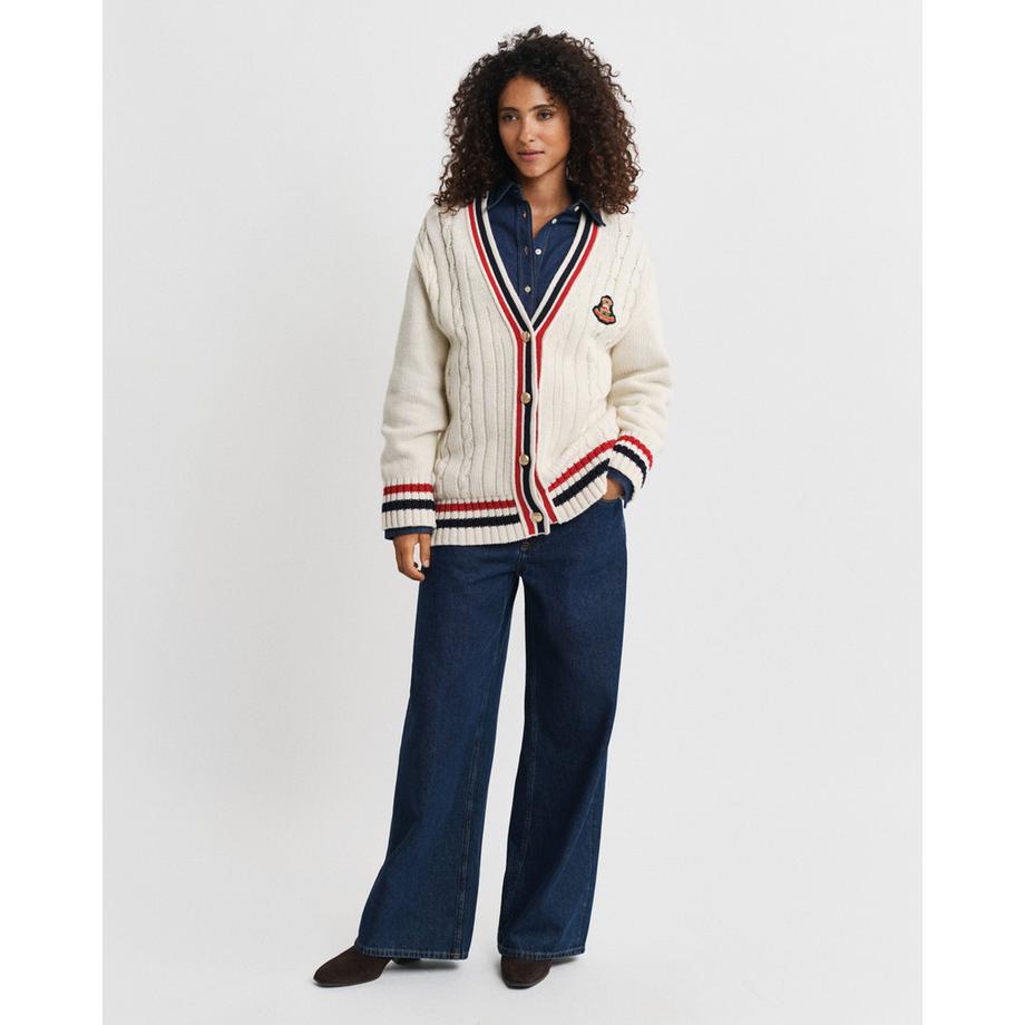 GANT Zopfmuster Regular Fit Cardigan  