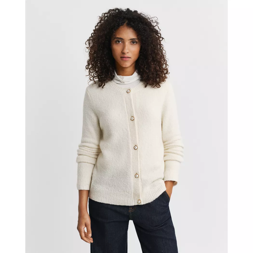 Gant - Cardigan, für Damen, Ecru, Größe XL