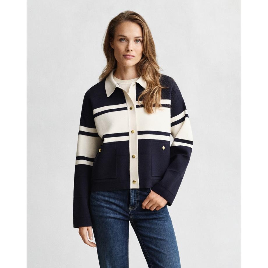 GANT Gestreifter Cardigan Regular Fit  