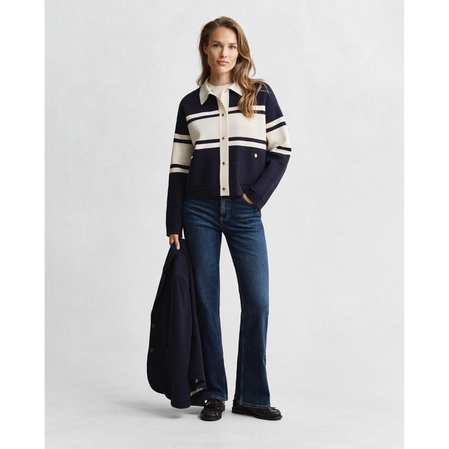 GANT Gestreifter Cardigan Regular Fit  
