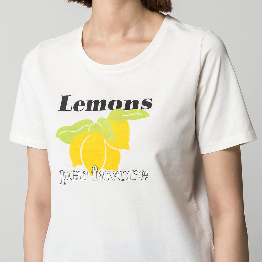 Manor Woman T-shirt Imprimé Lemons per Favore  