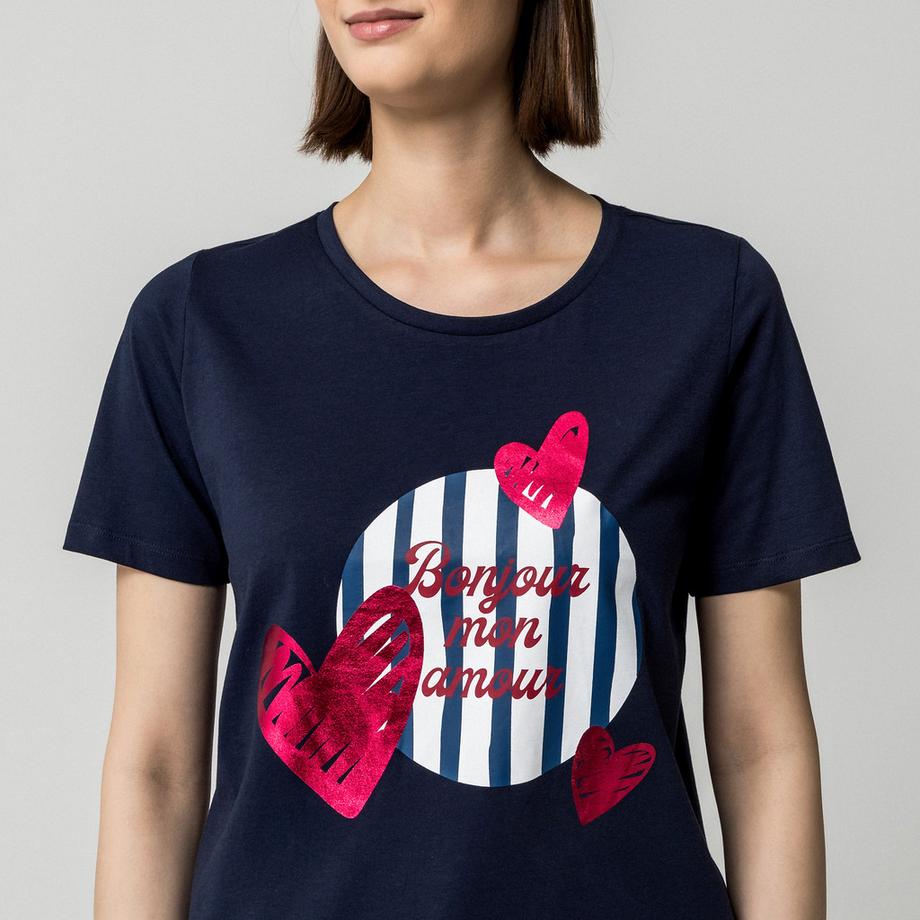 Manor Woman T-shirt Imprimé Lemons per Favore  