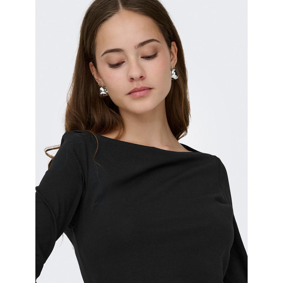 Only Lingerie KISS LIFE LS BOATNECK TOP T-Shirt Maniche Lunghe  