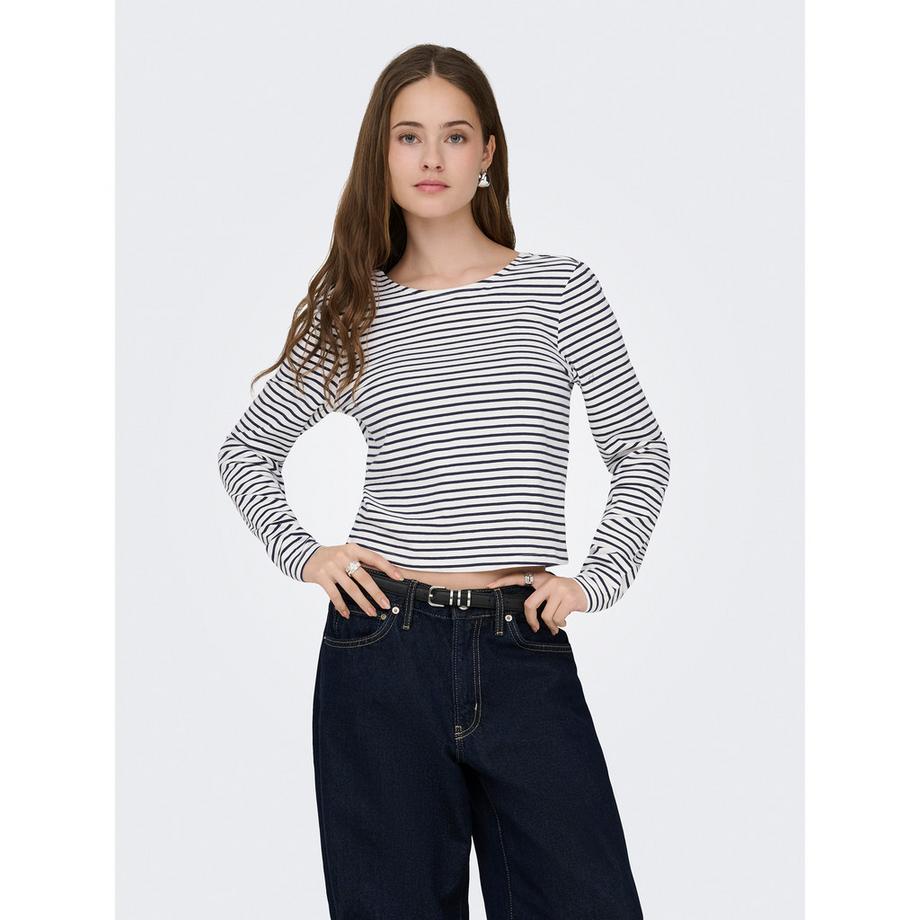 Only Lingerie KISS LIFE LS Open Back Langarm T-Shirt  