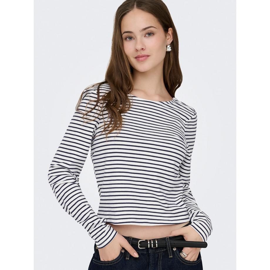 Only Lingerie KISS LIFE LS Open Back Langarm T-Shirt  