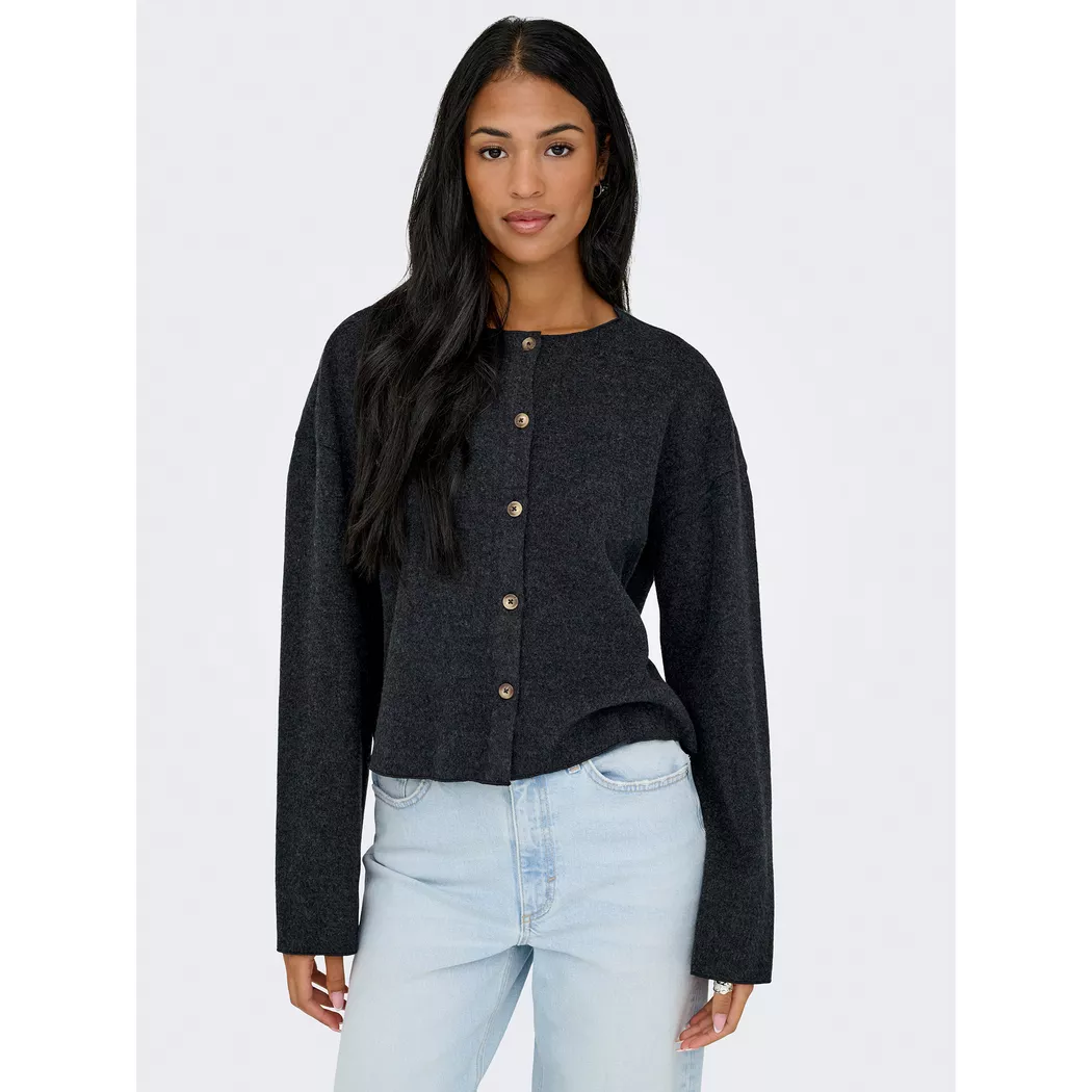 Only Lingerie - Cardigan, für Damen, Dunkelgrau, Größe S