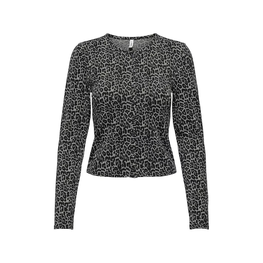 Only Lingerie - Cardigan, Kiss Life Ls Oneck Cardigan, L, Anthrazit