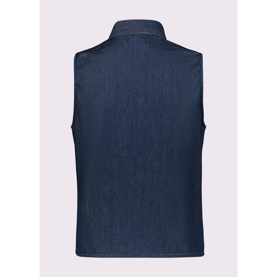 GAUDI Ärmellose Jeansbluse mit Verzierungen  