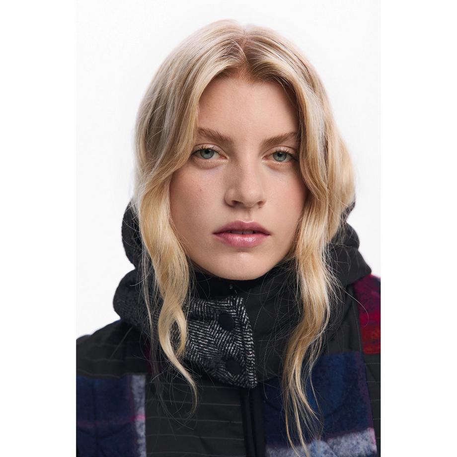 Desigual Giacca Patchwork con Cappuccio  