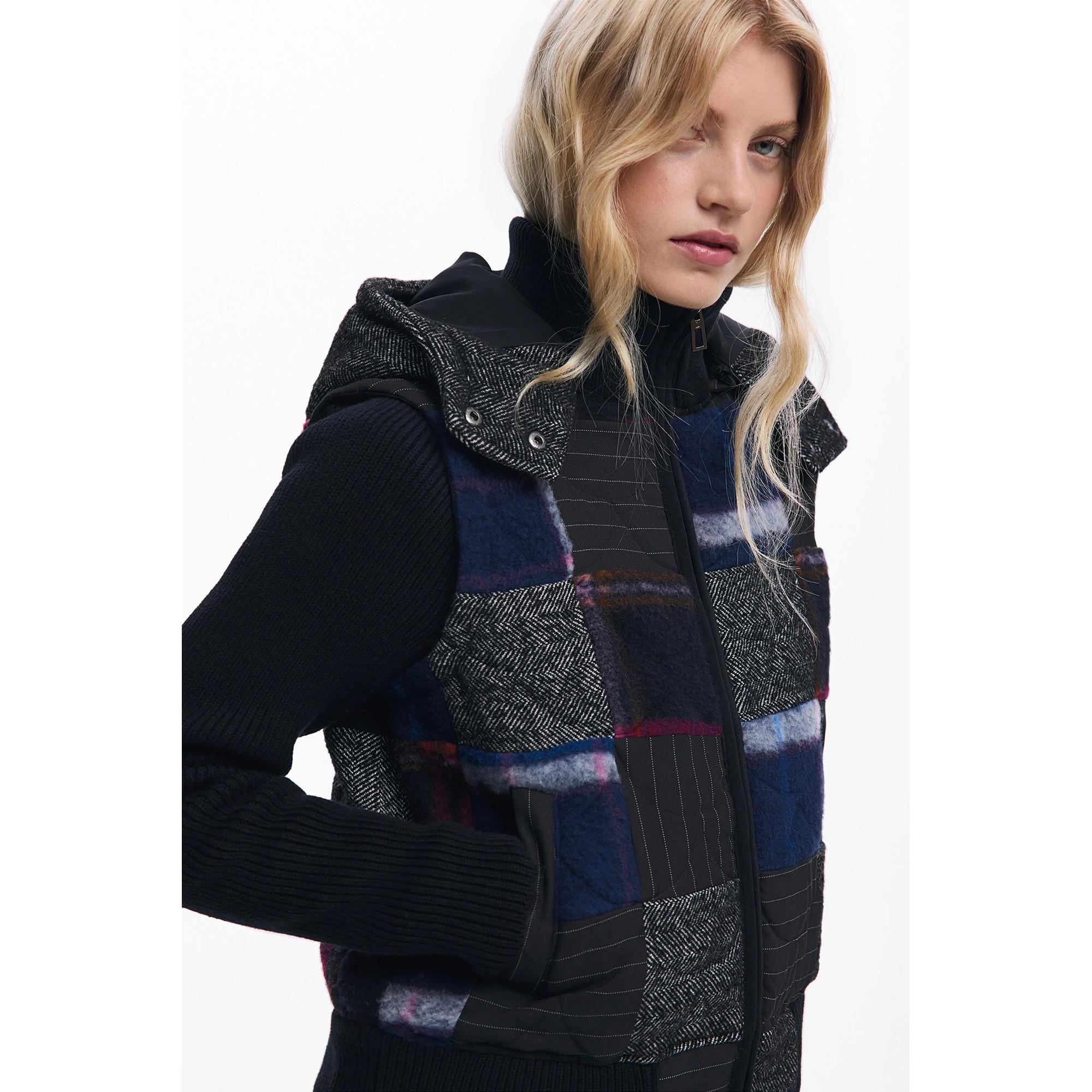 Desigual Veste Patchwork à Capuche  