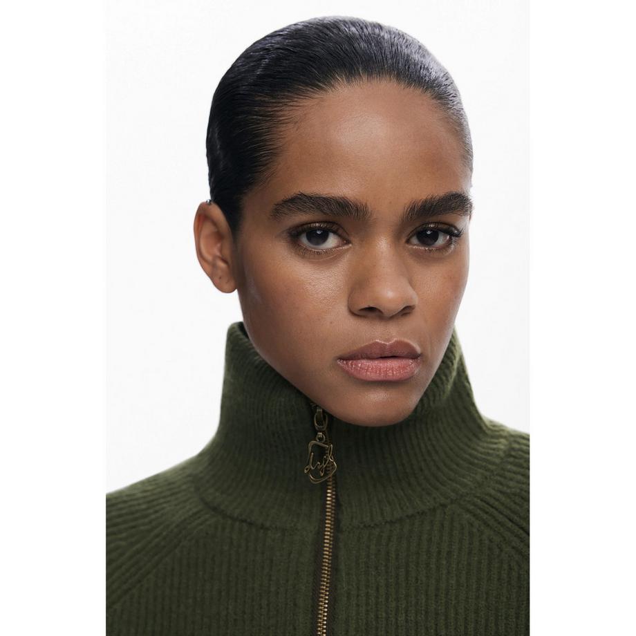 Desigual Pullover Rollkragen Fronttaschen  