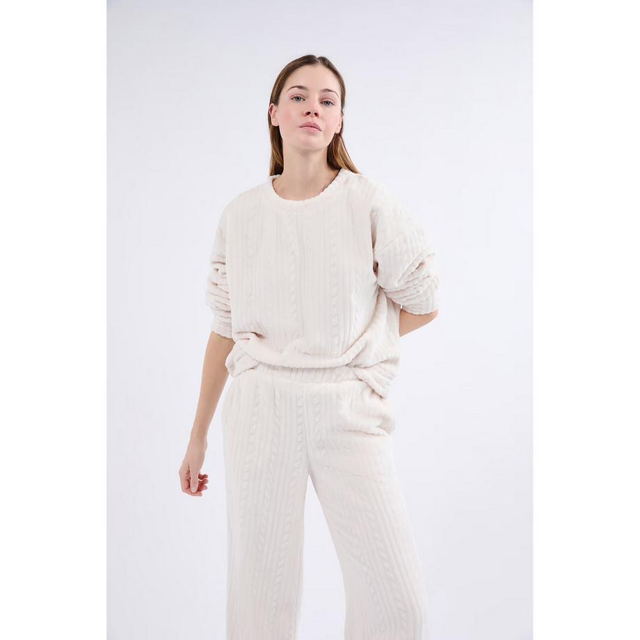 Etam Felpa in velluto con motivo intrecciato  