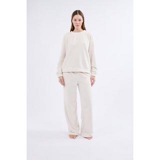 Etam Samt Sweatshirt mit geflochtenem Muster  