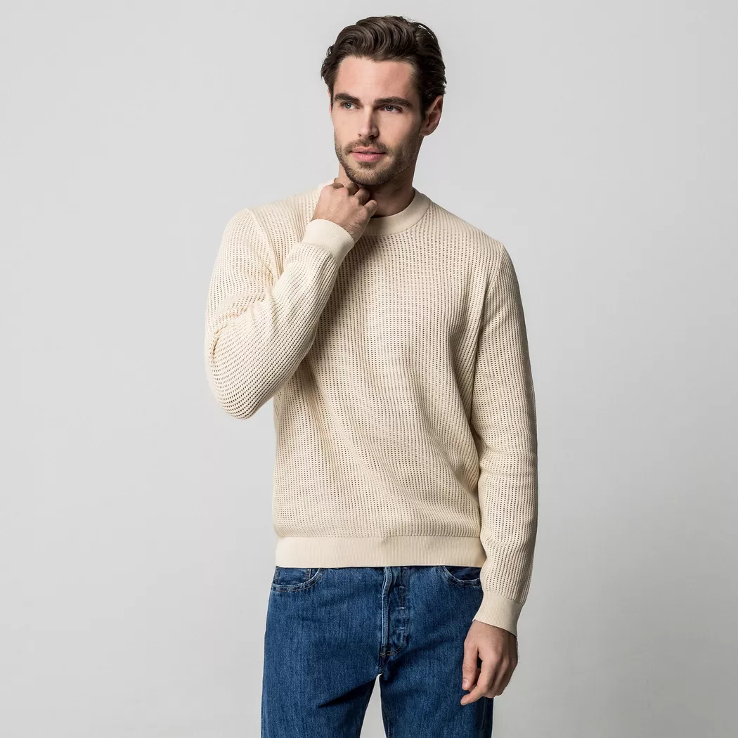 Manor Man - Pullover, für Herren, Sand, Größe XXL