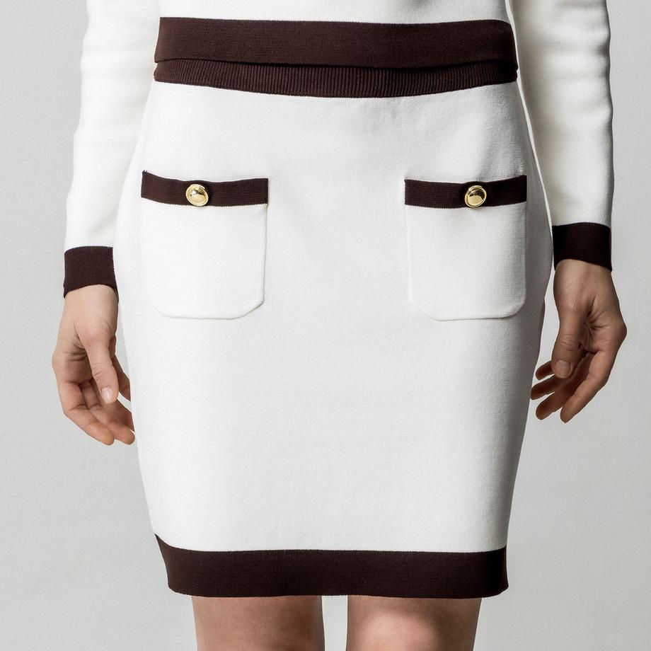 Manor Woman Minirock mit Kontrastbesatz  