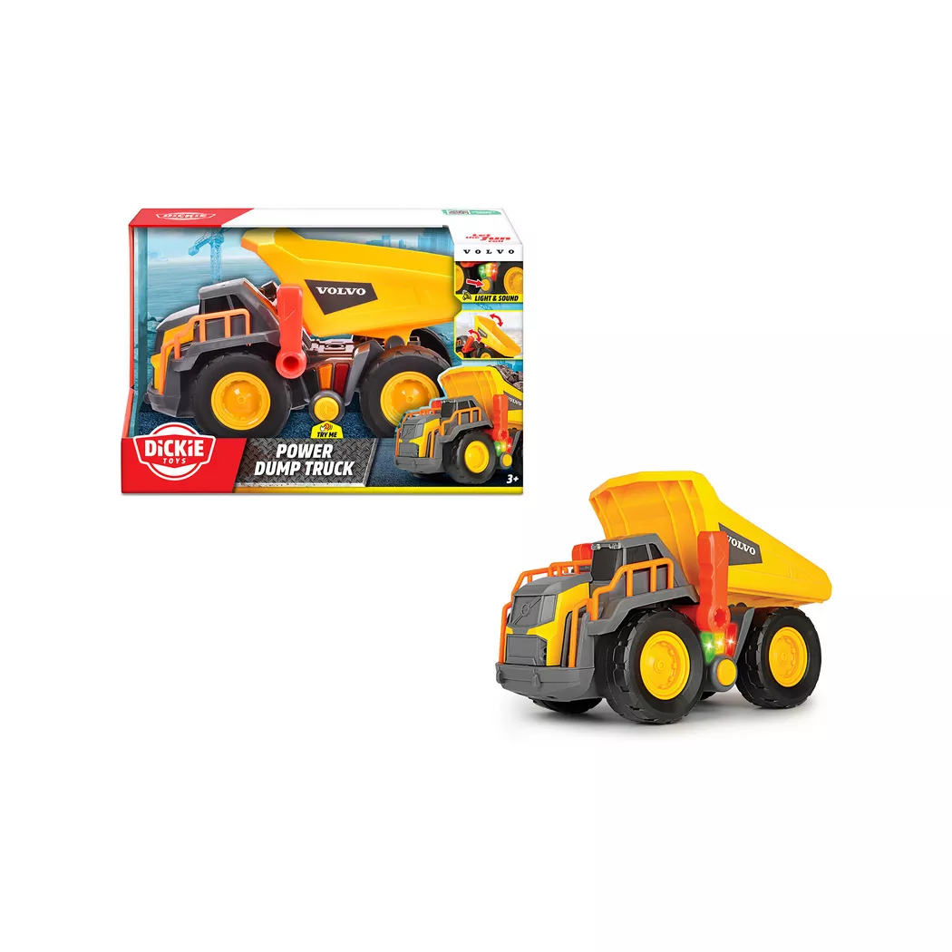Dickie Volvo Power Dump Truck - Light and Sound