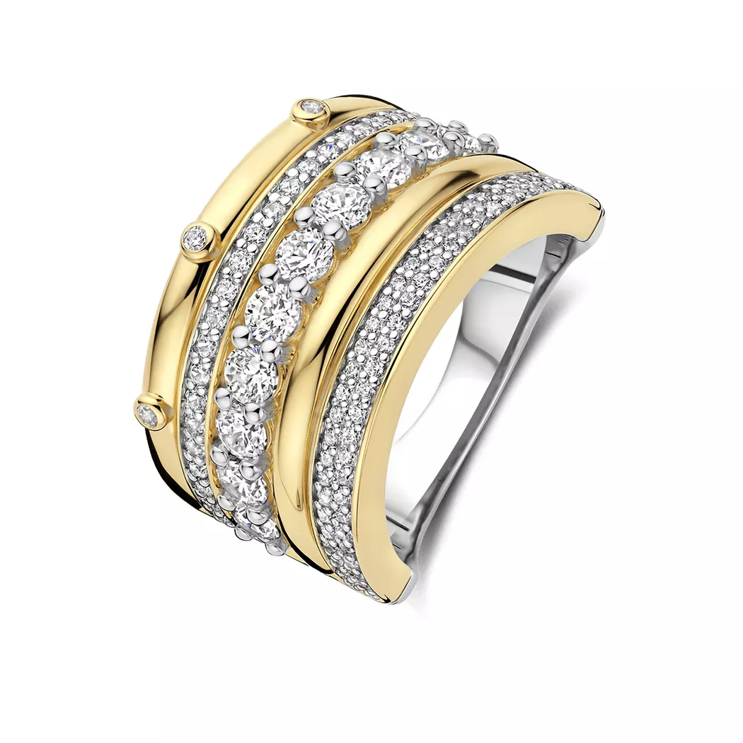 TI SENTO - Ring, 58, Zweifarbig